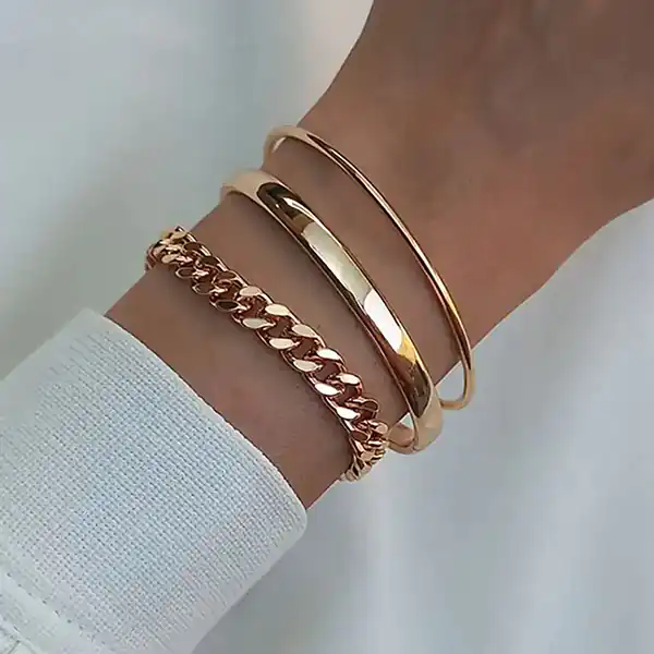 النگو طلا مدل آینه ای + زیباترین مدل های النگو طلا مدل آینه ای بسیار شیک و ترند