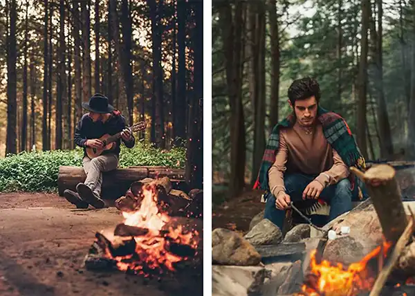 مدل عکس گرفتن در جنگل + زیباترین مدل های عکس گرفتن در جنگل با ژست خفن