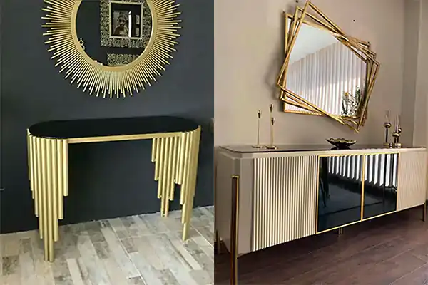 جدیدترین مدل آینه کنسول + زیباترین مدل های آینه کنسول لاکچری و امروزی