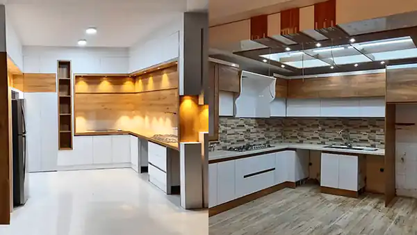 مدل کابینت ال + زیباترین مدل های کابینت ال ترند امسال بسیار شیک و لاکچری