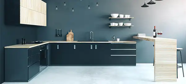 مدل کابینت ال + زیباترین مدل های کابینت ال ترند امسال بسیار شیک و لاکچری