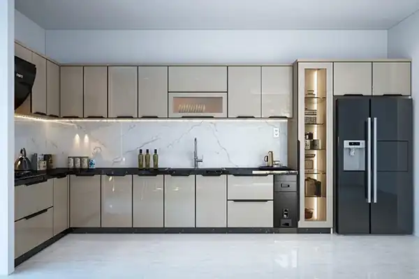 مدل کابینت ال مانند + زیباترین مدل های کابینت ال مانند ترند امسال بسیار شیک
