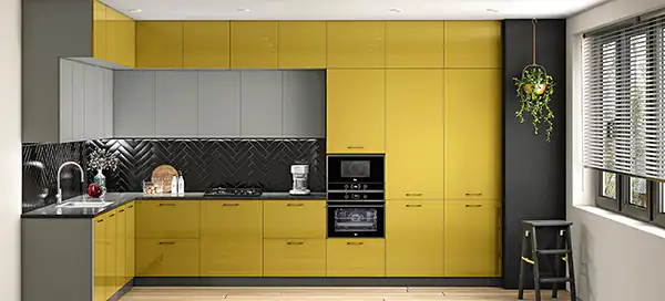 مدل کابینت ال مانند + زیباترین مدل های کابینت ال مانند ترند امسال بسیار شیک