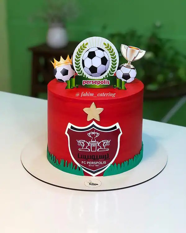مدل کیک پرسپولیسی + زیباترین مدل های کیک پرسپولیسی ترند امسال