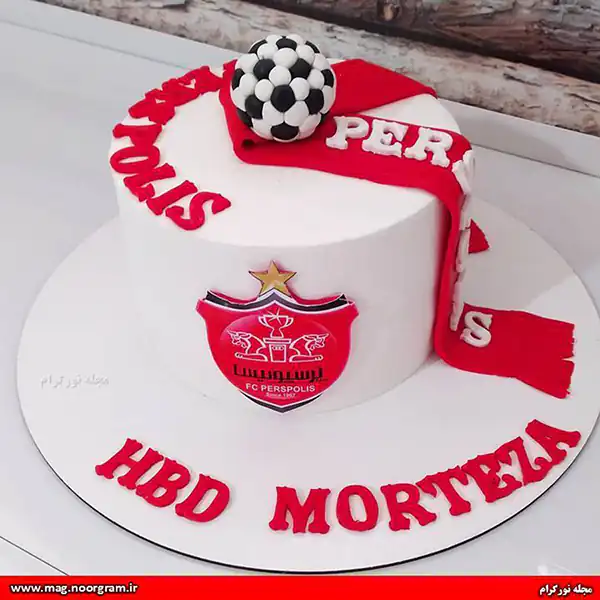 مدل کیک پرسپولیسی + زیباترین مدل های کیک پرسپولیسی ترند امسال