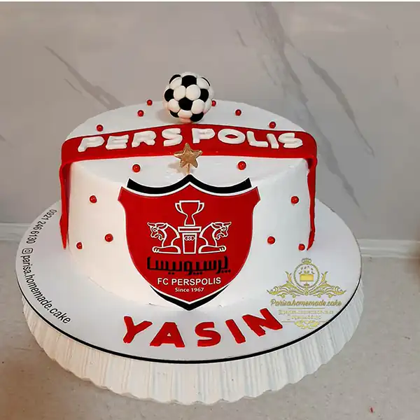مدل کیک پرسپولیسی + زیباترین مدل های کیک پرسپولیسی ترند امسال