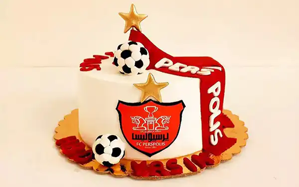 مدل کیک پرسپولیسی + زیباترین مدل های کیک پرسپولیسی ترند امسال
