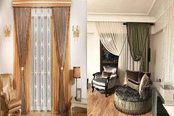 دیزاین پرده + زیباترین ایده های دیزاین و تزیین پرده برای زیباتر جلوه دادن پرده خانه