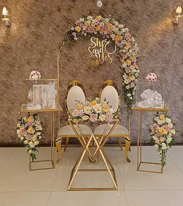 دیزاین بله برون + زیبا ترین مدل های چیدمان برای مراسم خاص و خاطره ساز