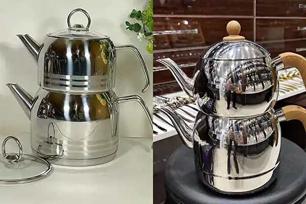مدل قوری و کتری استیل + زیباترین مدل های قوری و کتری استیل ترند امسال