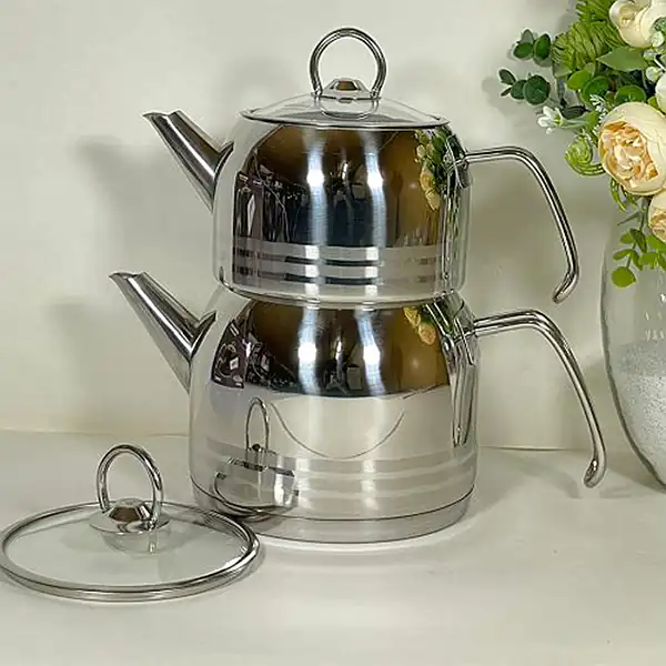 مدل قوری و کتری استیل + زیباترین مدل های قوری و کتری استیل ترند امسال