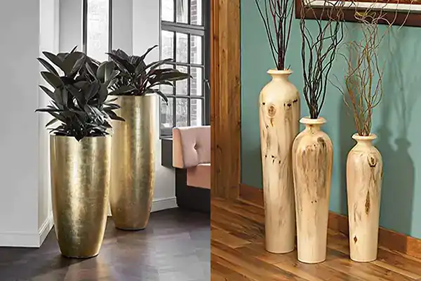 مدل گلدان ایستاده + زیباترین مدل های گلدان ایستاده شیک و لاکچری و ترند امسال