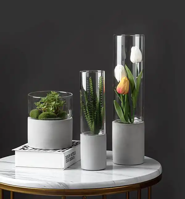 مدل گلدان استوانه ای + زیباترین مدل های گلدان استوانه ای ترند امسال بسیار خوشگل