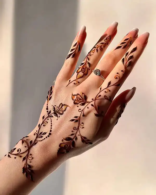 مدل حنا + زیباترین مدل های حنا بسیار شیک و لاکچری و امروزی ترند امسال