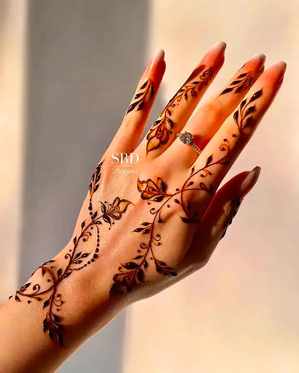 مدل حنا برای دست + زیباترین مدل های حنا برای دست بسیار شیک و لاکچری