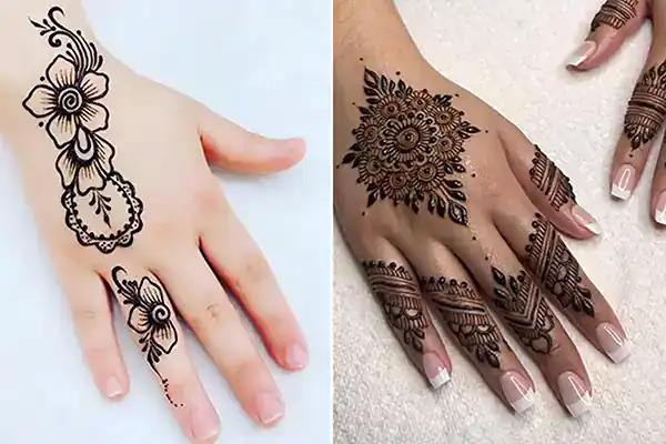 مدل حنا ساده + زیباترین مدل های حنا ساده پشت و روی دست بسیار خوشگل