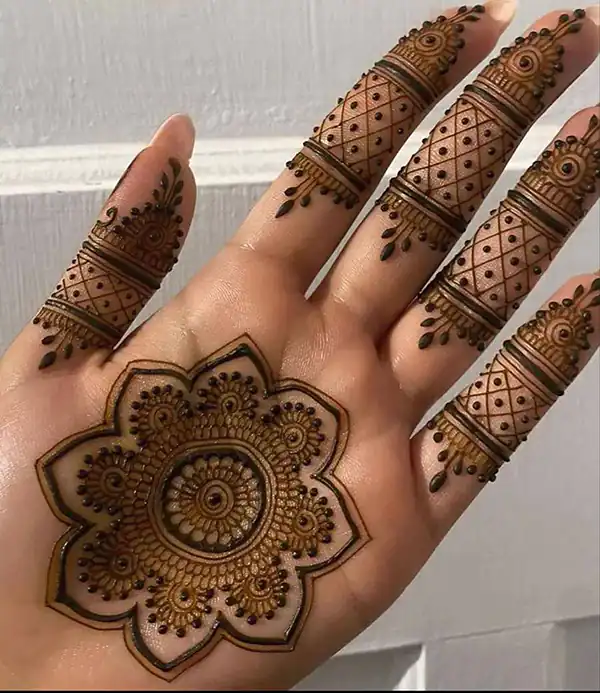 مدل حنا ساده + زیباترین مدل های حنا ساده پشت و روی دست بسیار خوشگل