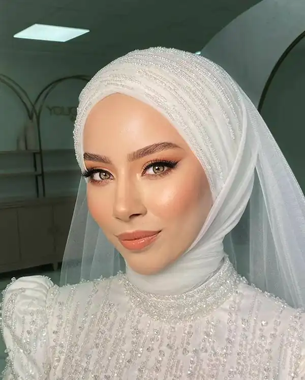مدل حجاب عروس + زیباترین مدل های حجاب عروس ترند امسال بسیار سنگین
