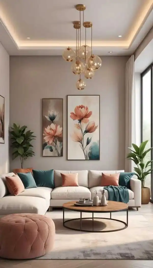 جدیدترین مدل دکوراسیون پذیرایی + دکوراسیون پذیرایی مدرن با ترکیب رنگ‌های لوکس