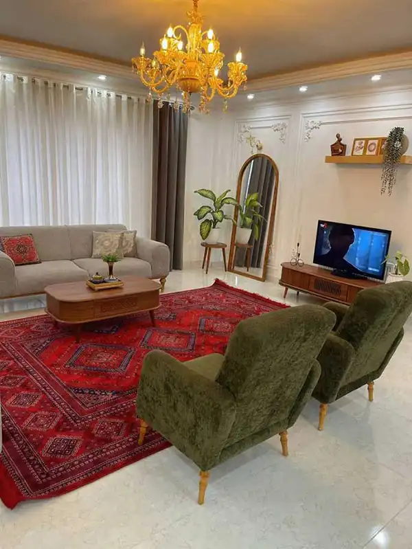 جدیدترین مدل دکوراسیون پذیرایی + دکوراسیون پذیرایی مدرن با ترکیب رنگ‌های لوکس