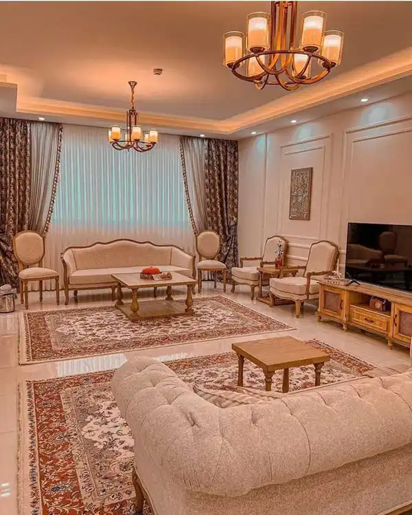 جدیدترین مدل دکوراسیون پذیرایی + دکوراسیون پذیرایی مدرن با ترکیب رنگ‌های لوکس