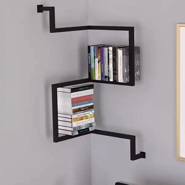 مدل کتابخانه دیواری ساده + زیباترین مدل های کتابخانه دیواری ساده و شیک