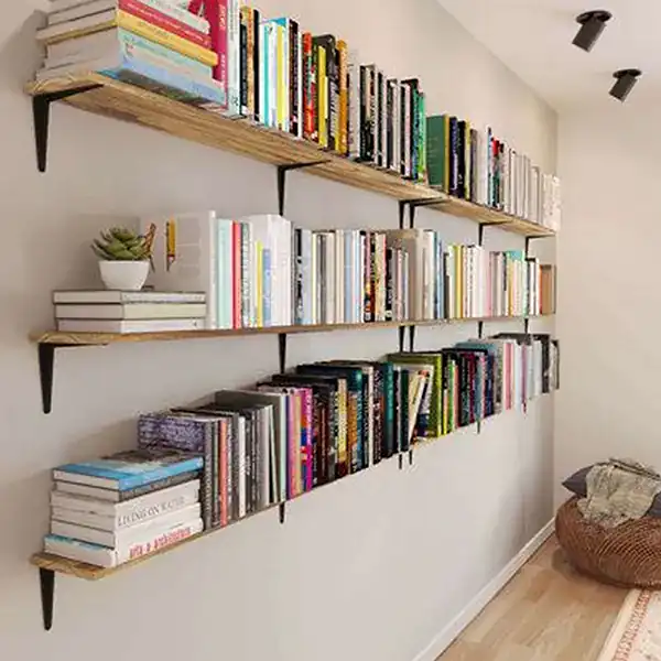 مدل کتابخانه دیواری ساده + زیباترین مدل های کتابخانه دیواری ساده و شیک