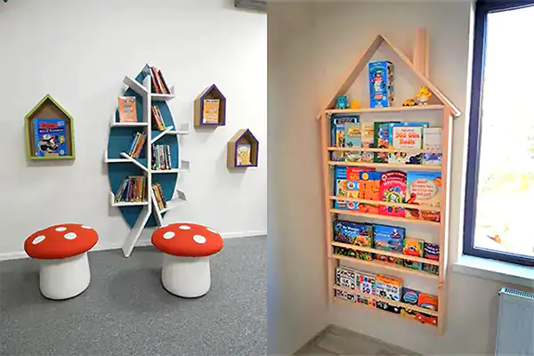 مدل کتابخانه اتاق کودک + زیباترین مدل های کتابخانه اتاق کودک ترند امسال