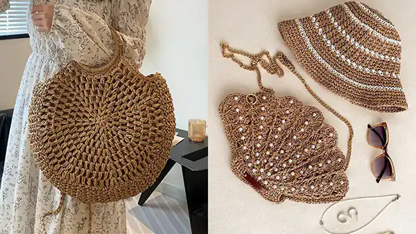 مدل کیف رافیا + زیباترین مدل های کیف رافیا تولید امسال بسیار شیک و لاکچری
