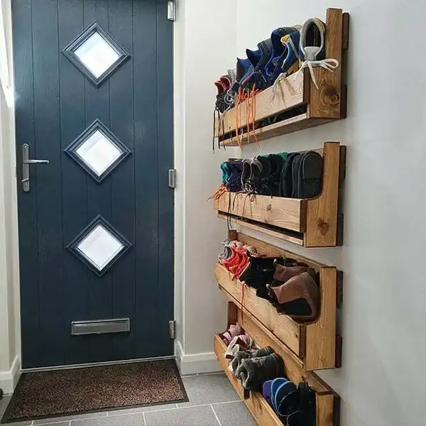 مدل جا کفشی دیواری + جدیدترین مدل های جا کفشی دیواری برای ارگانایز کردن کفش های تابستانی و زمستانی