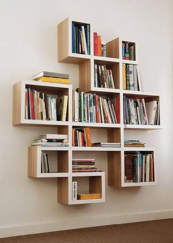 مدل کتابخانه اتاق خواب + زیباترین مدل کتابخانه اتاق خواب برای دسته بندی منظم و دقیق کتاب ها