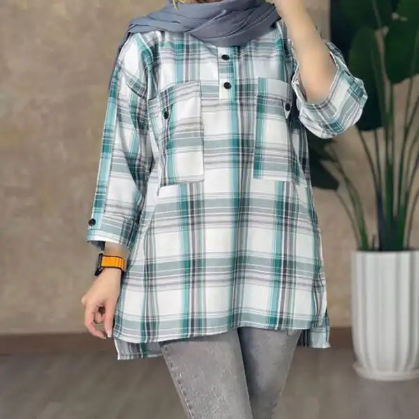 مدل مانتو چهارخونه + زیباترین مدل های مانتو چهارخونه شیک و ترند که این روزها حسابی مد شده اند