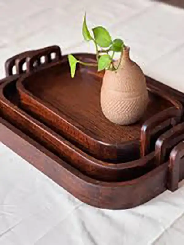 مدل سینی چوبی + جدیدترین مدل های سینی چوبی شیک و مدرن که برای پذیرایی بسیار ترند شده اند