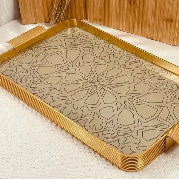 مدل سینی استیل + جدیدترین مدل های سینی استیل برای پذیرایی که امسال خیلی مد شده اند