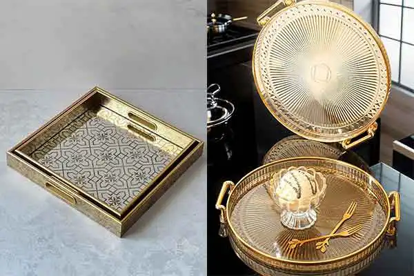مدل سینی استیل مجلسی + پرطرفدارترین مدل های سینی استیل برای پذیرایی استثنائی و شیک از مهمان خاص