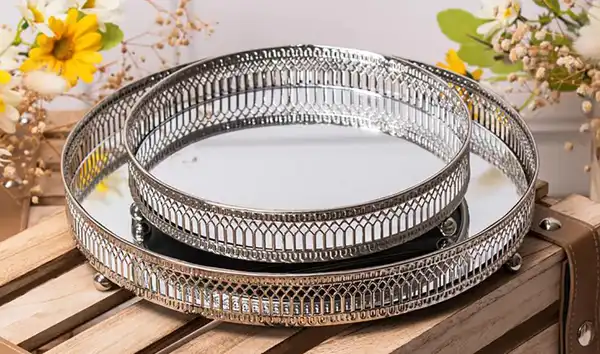 مدل سینی استیل مجلسی + پرطرفدارترین مدل های سینی استیل برای پذیرایی استثنائی و شیک از مهمان خاص
