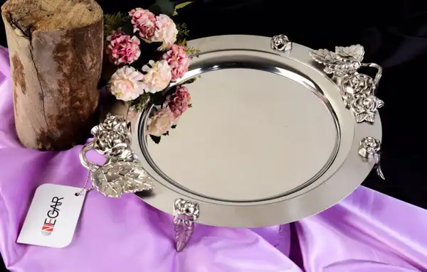 مدل سینی استیل مجلسی + پرطرفدارترین مدل های سینی استیل برای پذیرایی استثنائی و شیک از مهمان خاص