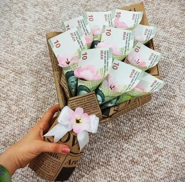 مدل تزیین پول برای پاتختی + زیباترین ایده های تزیین پول شیک و چشم نواز برای شخص مهم زندگیتان