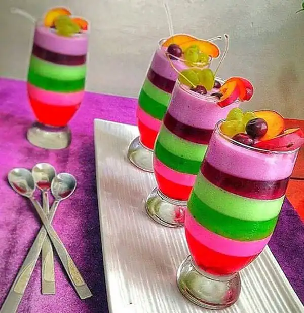 مدل ژله لیوانی + خوشمزه ترین و جذاب ترین مدل ژله لیوانی برای مهمانی و تولد