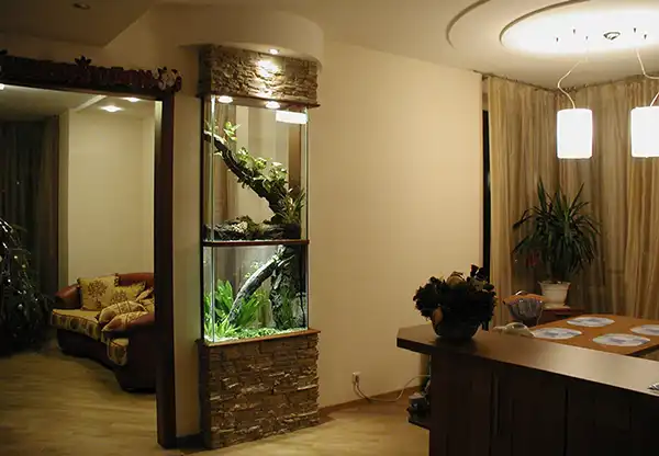 مدل آکواریوم دیواری + جذاب ترین اکسسوری برای فضای لوکس و متفاوت