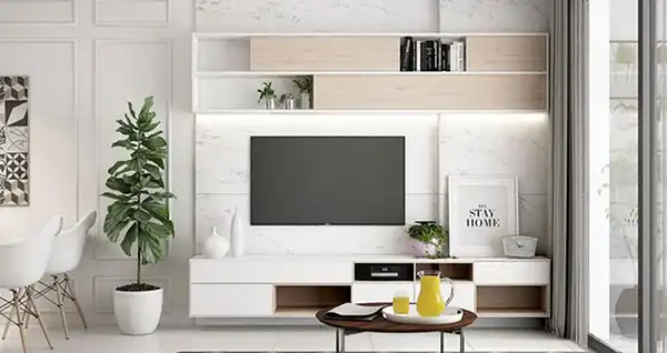 مدل دکوراسیون پشت تلویزیون + ایده های مدرن برای زیبا ترشدن دیوار تلویزیون و دکور نشیمن