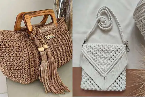 مدل کیف مکرومه + زیبا ترین و جدید ترین مدل کیف مکرومه برای استایل های خاص