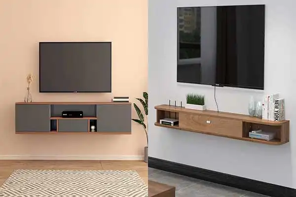 مدل میز تلویزیون دیواری + ایده های خلاقانه برای فضاهای کوچک و بزرگ