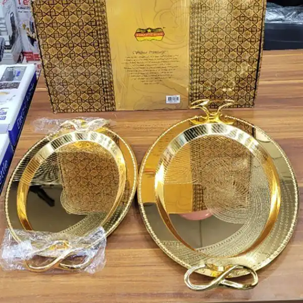 مدل سینی اماراتی + شیک ترین و لوکس ترین طرح ها برای سرو نوشیدنی و دکوراسیون