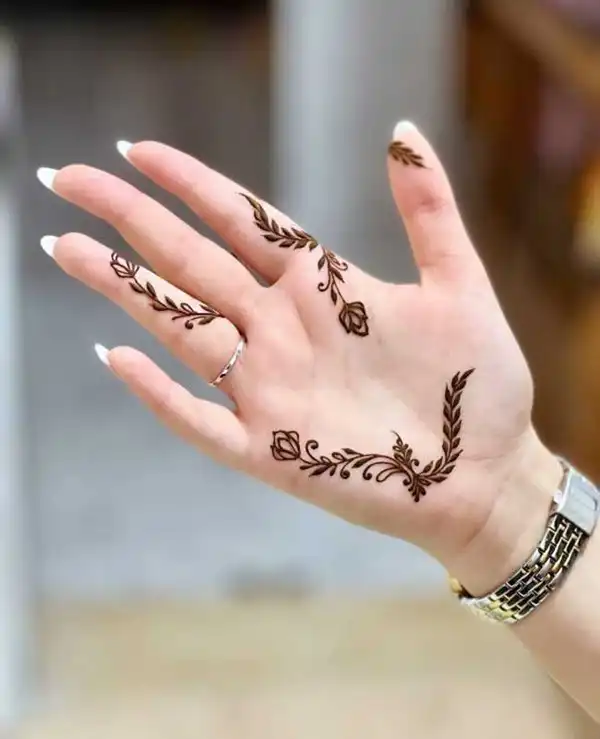 مدل حنا کف دست + جدیدترین و شیک‌ترین مدل‌های حنا کف دست برای عروس و مهمانی