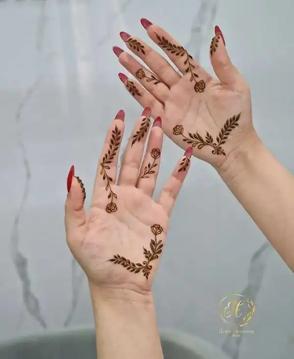 مدل حنا کف دست + جدیدترین و شیک‌ترین مدل‌های حنا کف دست برای عروس و مهمانی