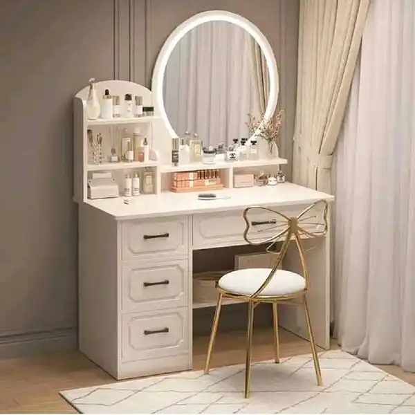 مدل میز آرایش جدید + زیباترین مدل میز آرایش جدید با طراحی مدرن و آینه LED