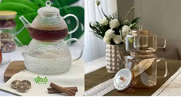 مدل قوری کتری پیرکس + جدیدترین مدل قوری و کتری پیرکس با شیشه ضد شوک حرارتی