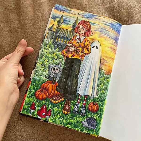 ایده نقاشی با مداد رنگی + بهترین ایده ها برای نقاشی با مداد رنگی امسال