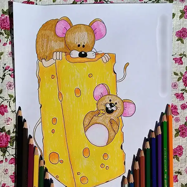 ایده نقاشی با مداد رنگی + بهترین ایده ها برای نقاشی با مداد رنگی امسال